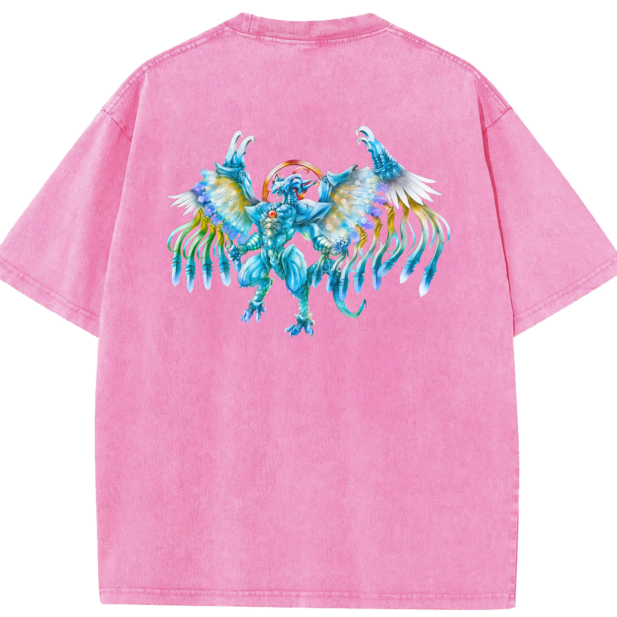 （画像用） 遊☆戯☆王 Yu-Gi-Oh! 綿100% ヴィンテージ風 半袖Tシャツ（背面プリント）
